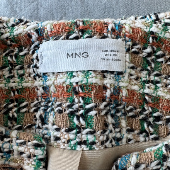 Mango Tweed Jacket with Jewel Button - Picture 4 of 12